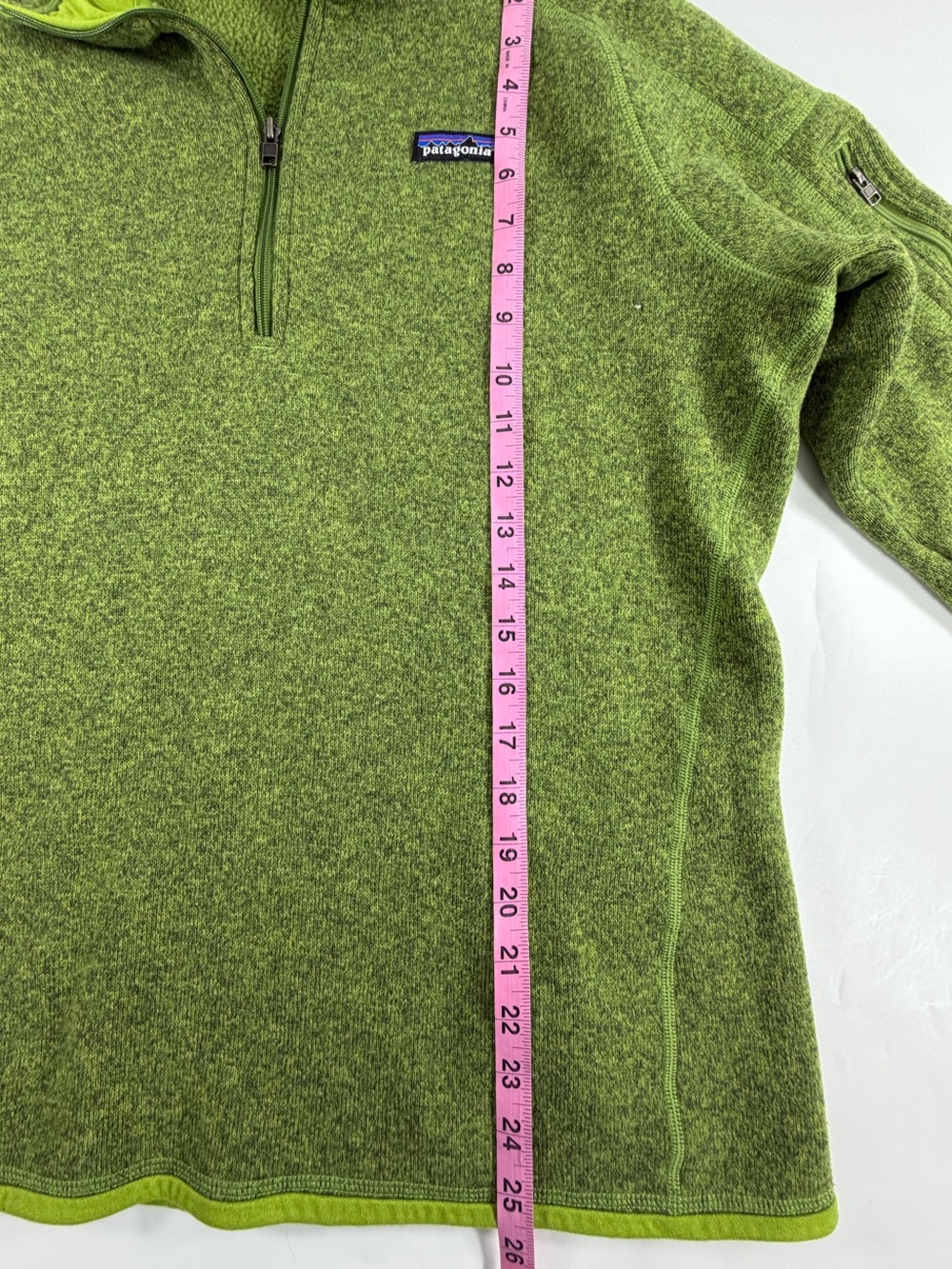 Patagonia Better Sweater 1/4 Zip Fleece Pullover Women’s XL Green Outdoor - Picture 4 of 7